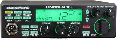 Rigpix Database Cb Freeband And More President Lincoln Ii