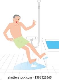 Home Accident Elderly Fall Bath Stock Vector (Royalty Free) 1386328565 ...