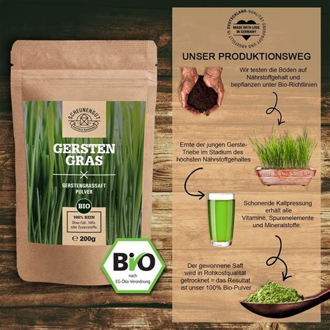 Scheunengut Bio Gerstengrassaft Pulver Xxl Vorratspackung