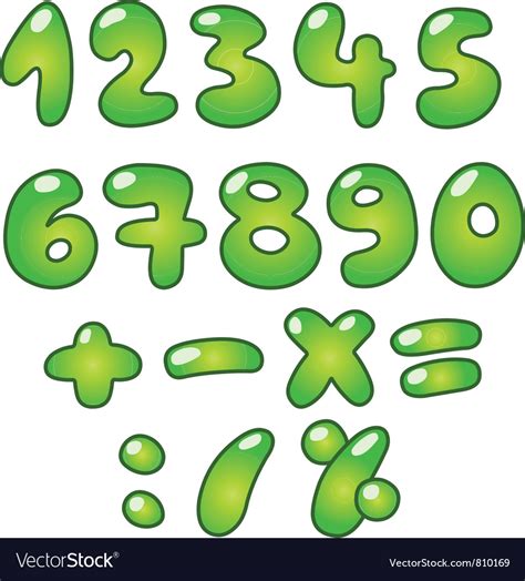 Bubble Letters And Numbers Formal Letter