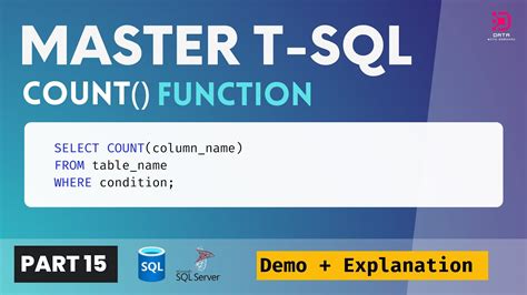 15 Transact Sql Count Function Using The Count Function In T Sql