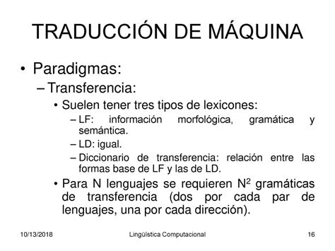 APLICACIONES DE LA LINGÜÍSTICA COMPUTACIONAL III ppt descargar