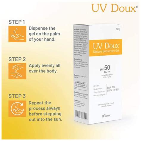 Buy Brinton Uv Doux Silicone Sunscreen Gel With Spf Pa Matte