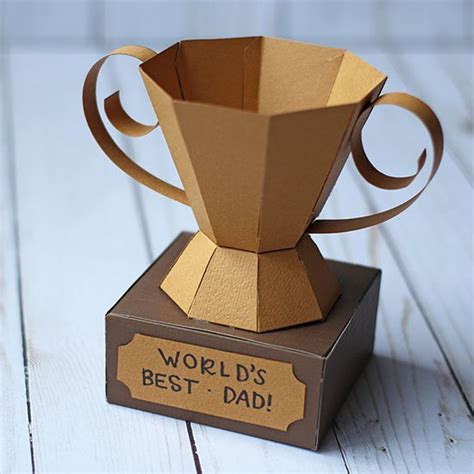 Printable 3d Paper Trophy Template - Printable Templates Free