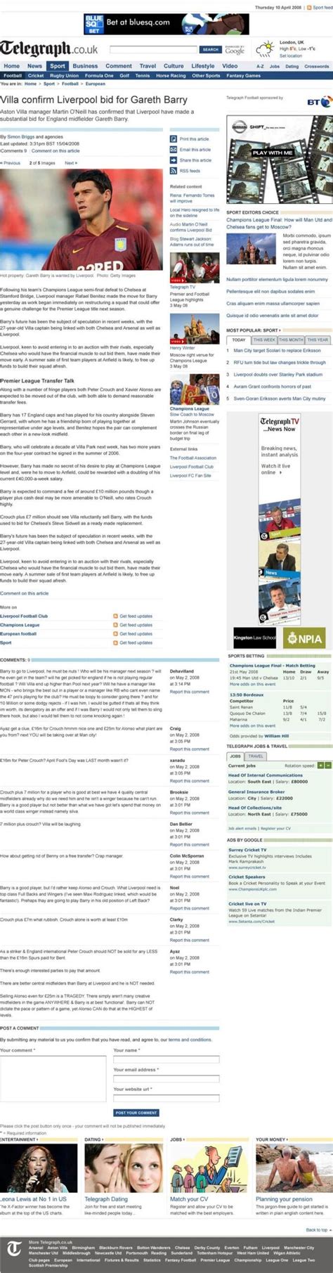 Telegraph set to unveil web redesign - Press Gazette