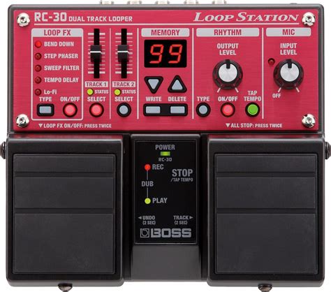 Pedal Boss Rc Loop Station Guitarra Voz Looper Rc R Em