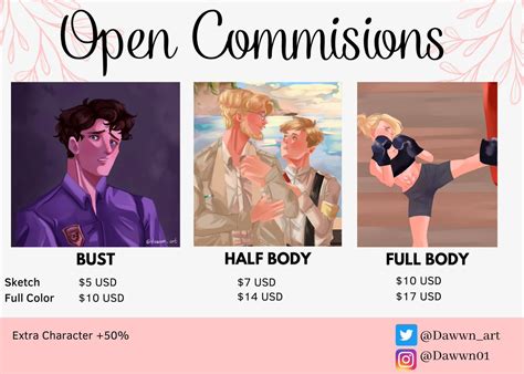 Dawwn Open Commissions On Twitter Updated DM If You Are