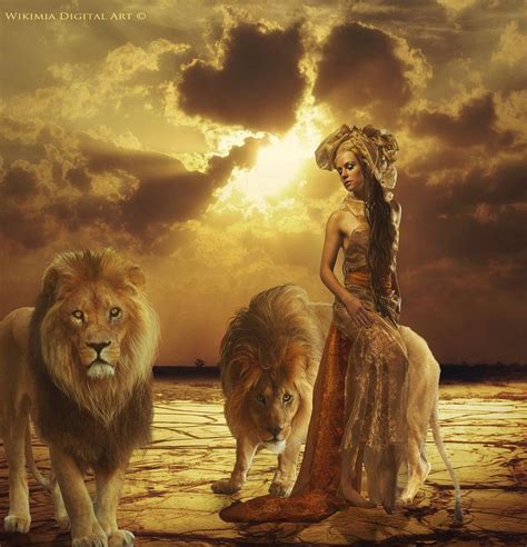 Lioness By Wikimia Fantasy Art Illustrations Female Lion Lion Art