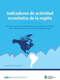 Indicadores De Actividad Econ Mica De La Regi N Evoluci N Reciente De