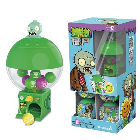 Plants Vs Zombies Mini Brinquedos M Quinas Gashapon Bonecas Montadas