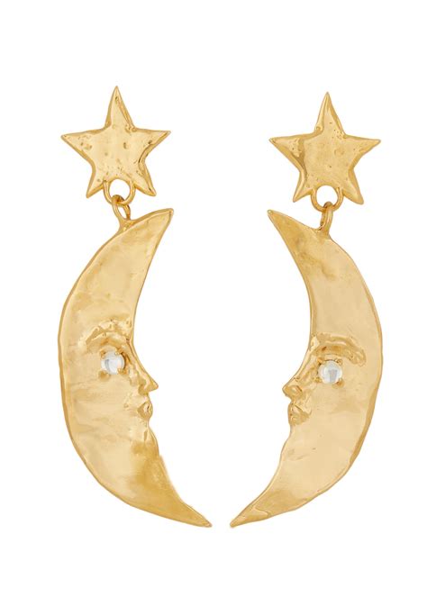 Moon Earrings in Gold – Mondo Mondo