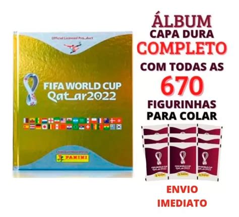 Álbum Dourado 670 Figurinhas Copa Do Mundo Qatar 2022 Ouro Frete grátis