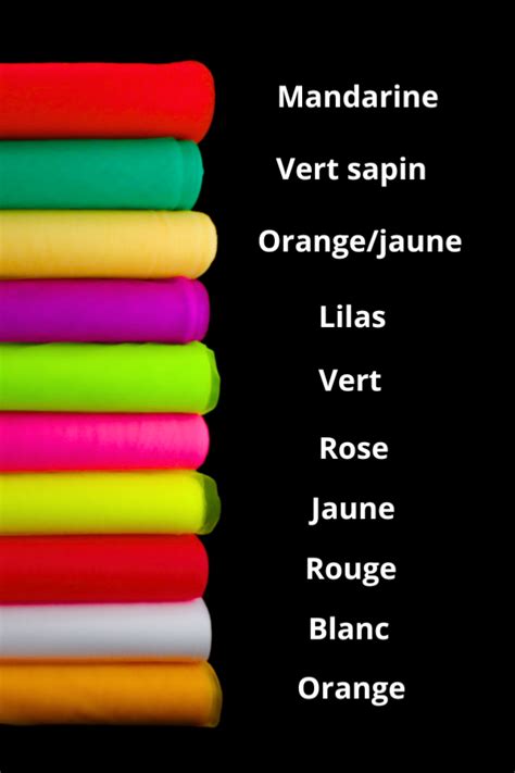 Tulle fluo Jaune Orange au mètre Tissu fluorescent