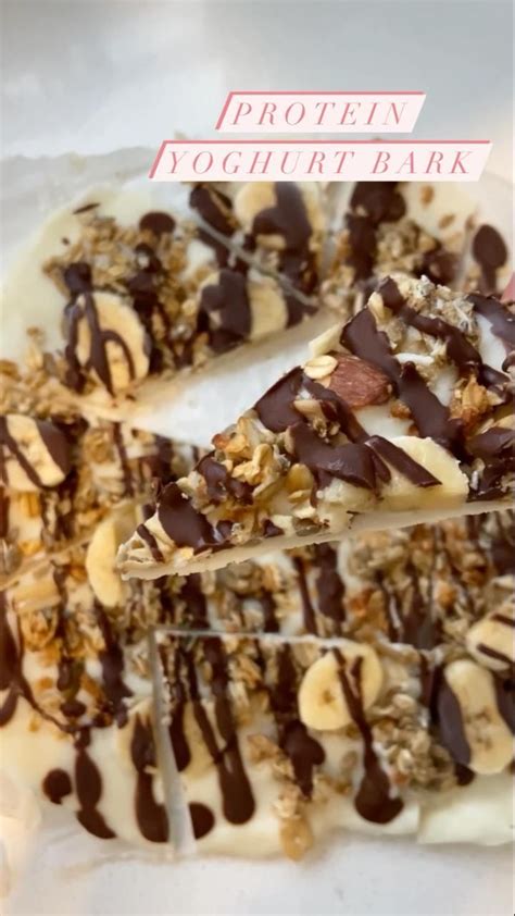 Protein Yoghurt Bark Recipe Video Healthy Sweets Recipes Healthy