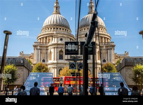 St Paul S Cathedral Reflected In The Windows Of The One New Change