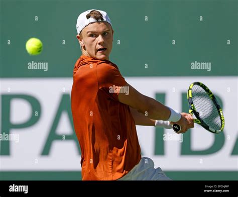 March Holger Rune Of Denmark Returns A Shot Against Stan