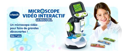 VTech Genius XL Microscope Vidéo Interactif avec Écran Couleur