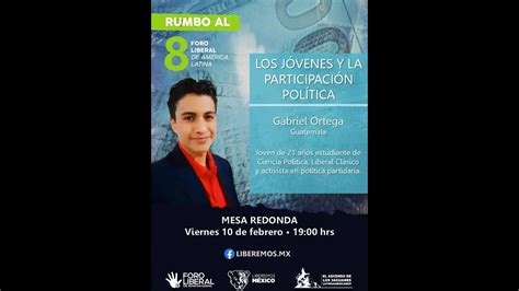 Mesa redonda Los jóvenes y la participación política Invitado especial