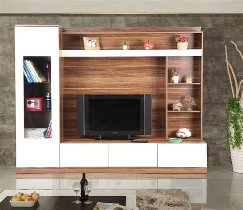 Brown And White Wall Mounted Modular Wooden Tv Unit For Home At Rs