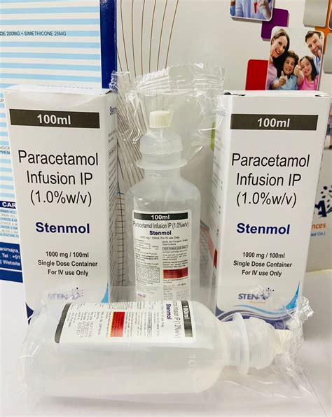 Stenmol IV Paracetamol Infusion Ip 1 W V For Personal Packaging Type