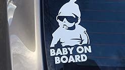 Amazon Decaltor Funny Car Window Laptop Vinyl Decal Baby On Board