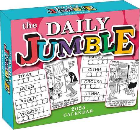 The Daily Jumble Boxed Daily Desk Calendar Amazon Co Uk Outlet