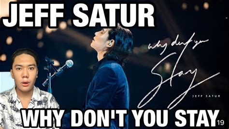 Jeff Satur Why Don T You Stay Worldtour Ver Official Mv