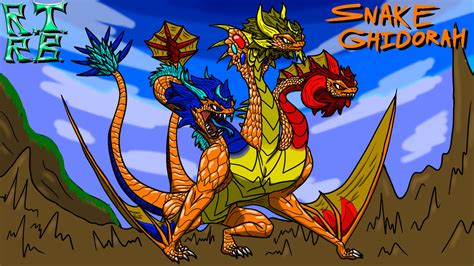 Snake Ghidorah Godzilla Kaiju Oc By Rujitherockboi On Deviantart