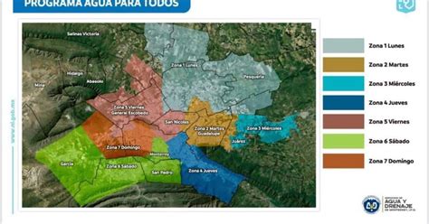 Programa Agua Para Todos Nl Conoce Los Horarios De Cortes De Agua