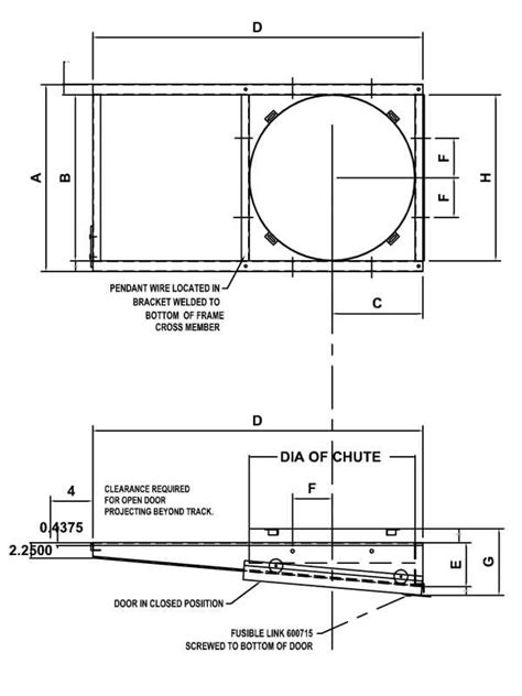 Wilkinson Chutes Type A Horizontal Rolling Discharge Replacement Door