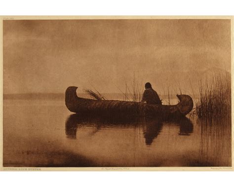 Native American Canoe Art Print Edward S Curtis Photography Kutenai