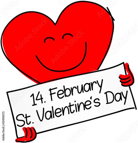 14 February St Valentines Day Stock Image And Royalty Free Vector