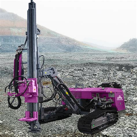 Full Hydraulic DTH Drill Rig 50m Depth Mining Hard Rock Borehole