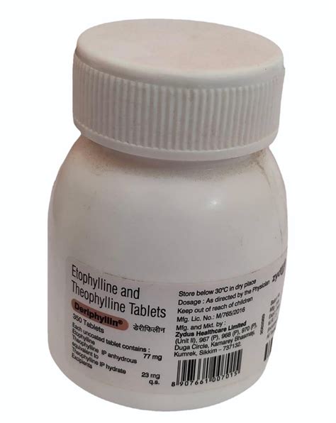 Etophylline Theophylline Tablets Mg At Rs Bottle In Bahadurgarh