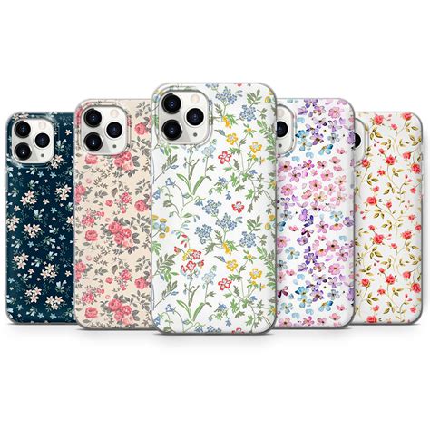 Flower Phone Case Floral Cover Fit For Iphone Pro Etsy Uk