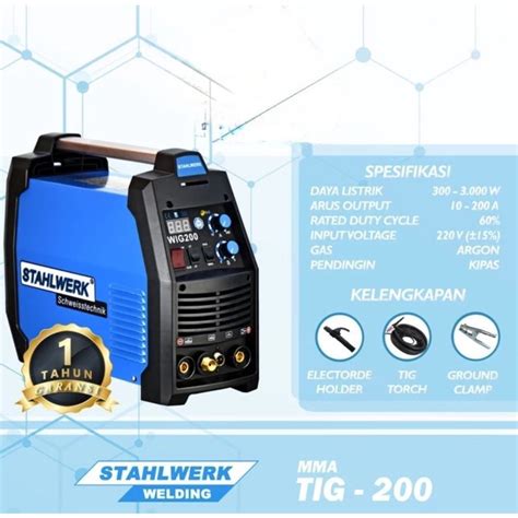 Jual Stahlwerk Tig Mesin Las Tig Mma Dc Welding Machine