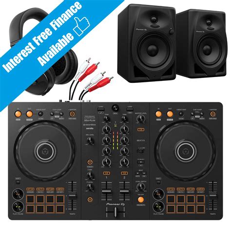 Pioneer DJ DDJ FLX4 With DM 40D HDJX5 Ultimate DJ Pack