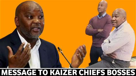 What Was Pitsos Message To Kaizer Chiefs Bosses Youtube