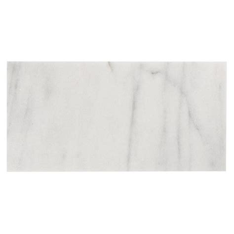 Aurora White Polished Marble Tile 12 X 24 100434414 Floor And