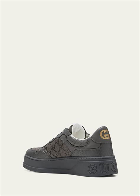 Gucci Men S Chunky B Gg Supreme Low Top Sneakers Bergdorf Goodman