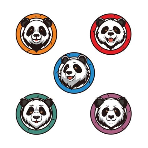 Le Logo De La Mascotte Du Panda Vecteur Premium