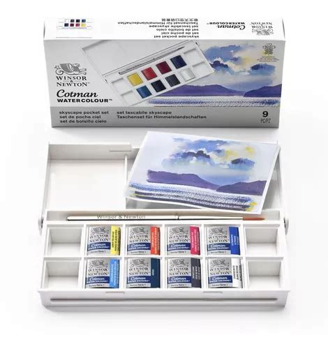 Acuarelas Cotman Set De 8 Pastillas Skyscape Winsor Newton Meses Sin