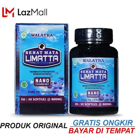 Limatta Sehat Mata Softgel 30 Sudah Bpom Dan Halal Dijamin 100