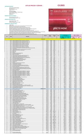 Lista de Precios C3 Co by Oriflame Latinoamérica Issuu