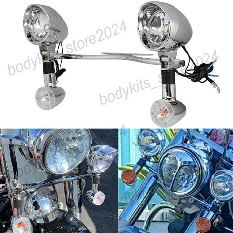 Passing Light Bar Turn Signals For Suzuki Boulevard C109R C50 C90 S83