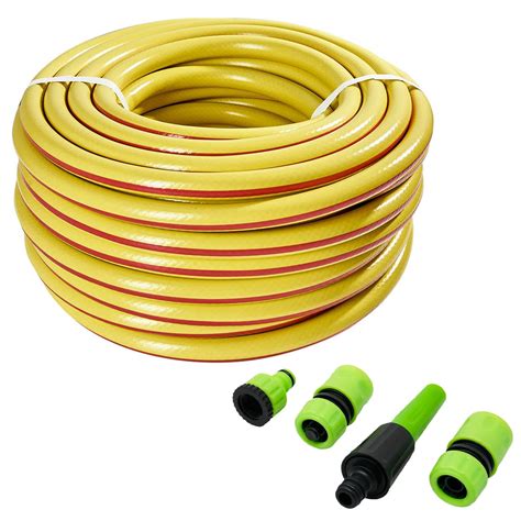 Dapetz ® Reinforced Flexible Pressure Washer Pvc Hose Pipe 50m Garden