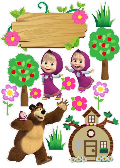 Desenho Macha E Urso - 5