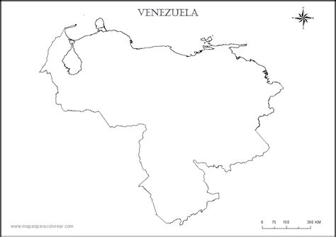 Mapas De Venezuela Para Colorear