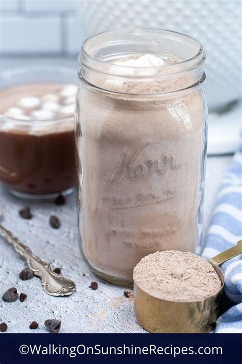 Mason Jar Hot Cocoa Gift Recipe Hot Cocoa Gift Mason Jars Mason