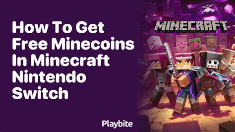 How To Get Free Minecoins In Minecraft Nintendo Switch Playbite